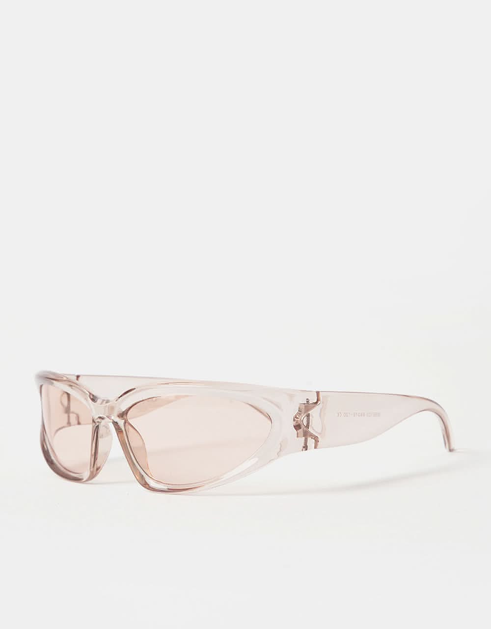 Route One Cell Sunglasses - Clear Pink/Pink Lens