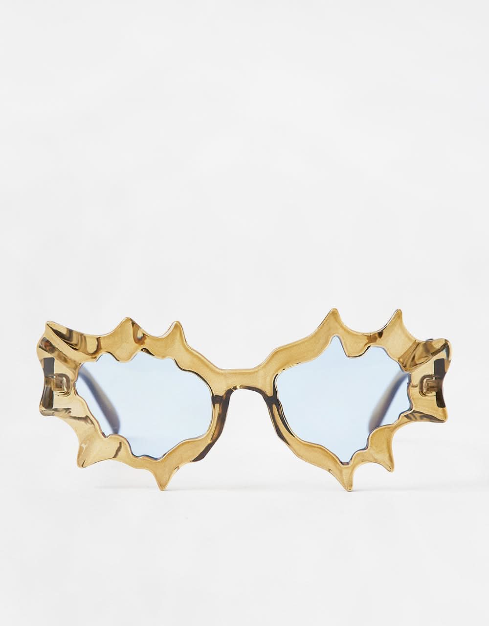 Route One Blaze Sunglasses - Clear Yellow/Blue Lens