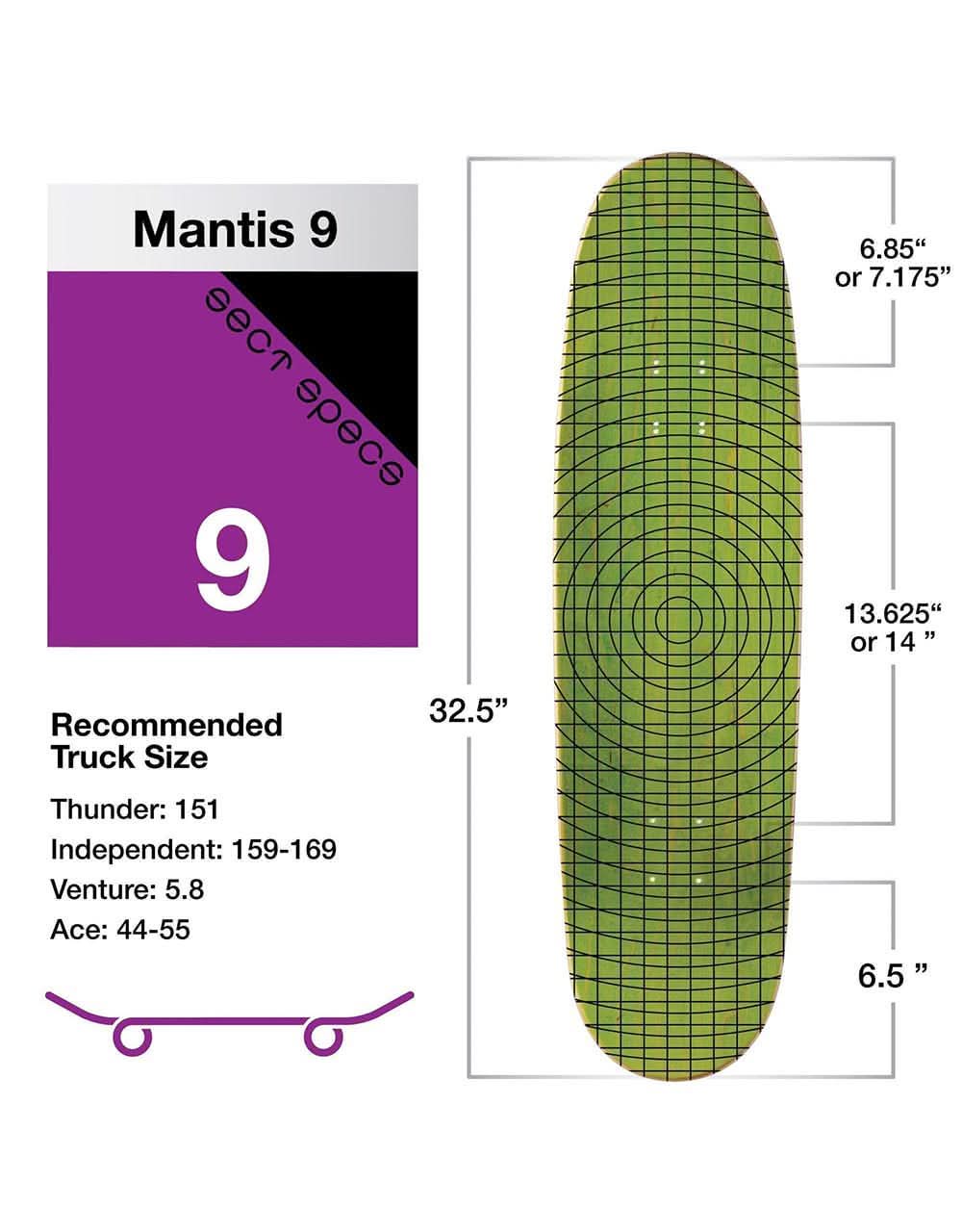 Habitat x Pink Floyd Dark Side of the Moon Skateboard Deck - 9"