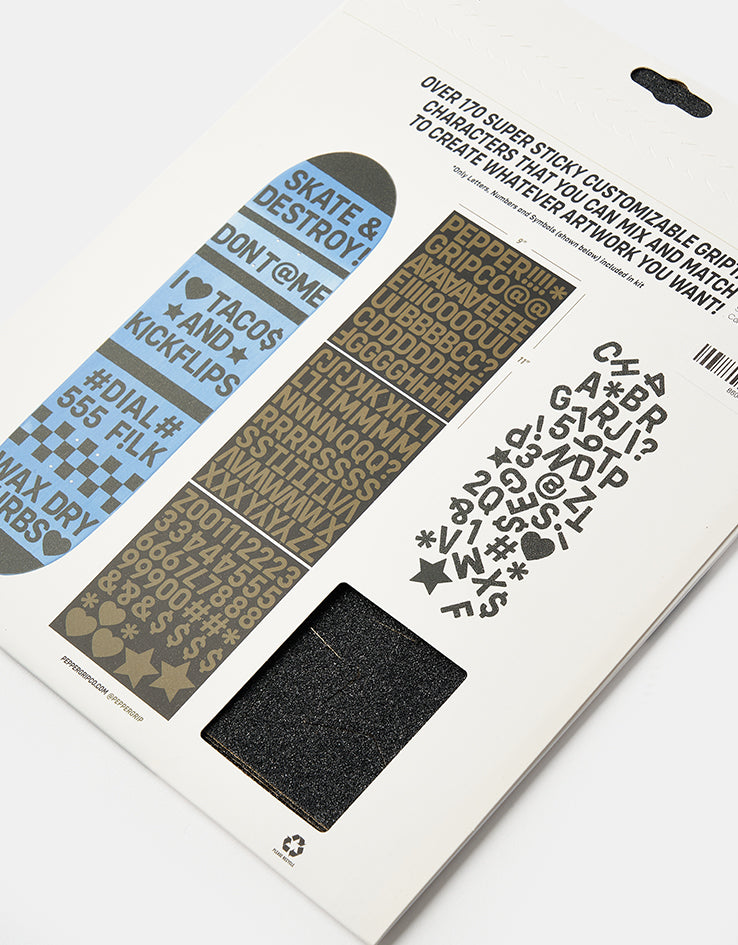 Pepper Alphanumeric Grip Tape Pack