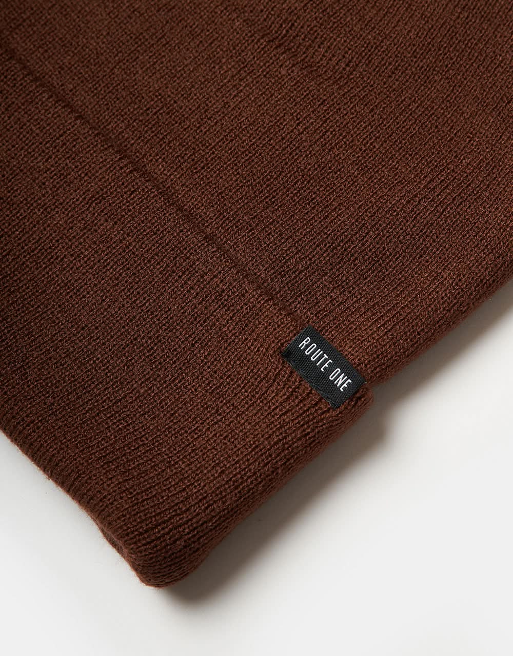 Route One Recycled NY Cuff Beanie - Chocolate