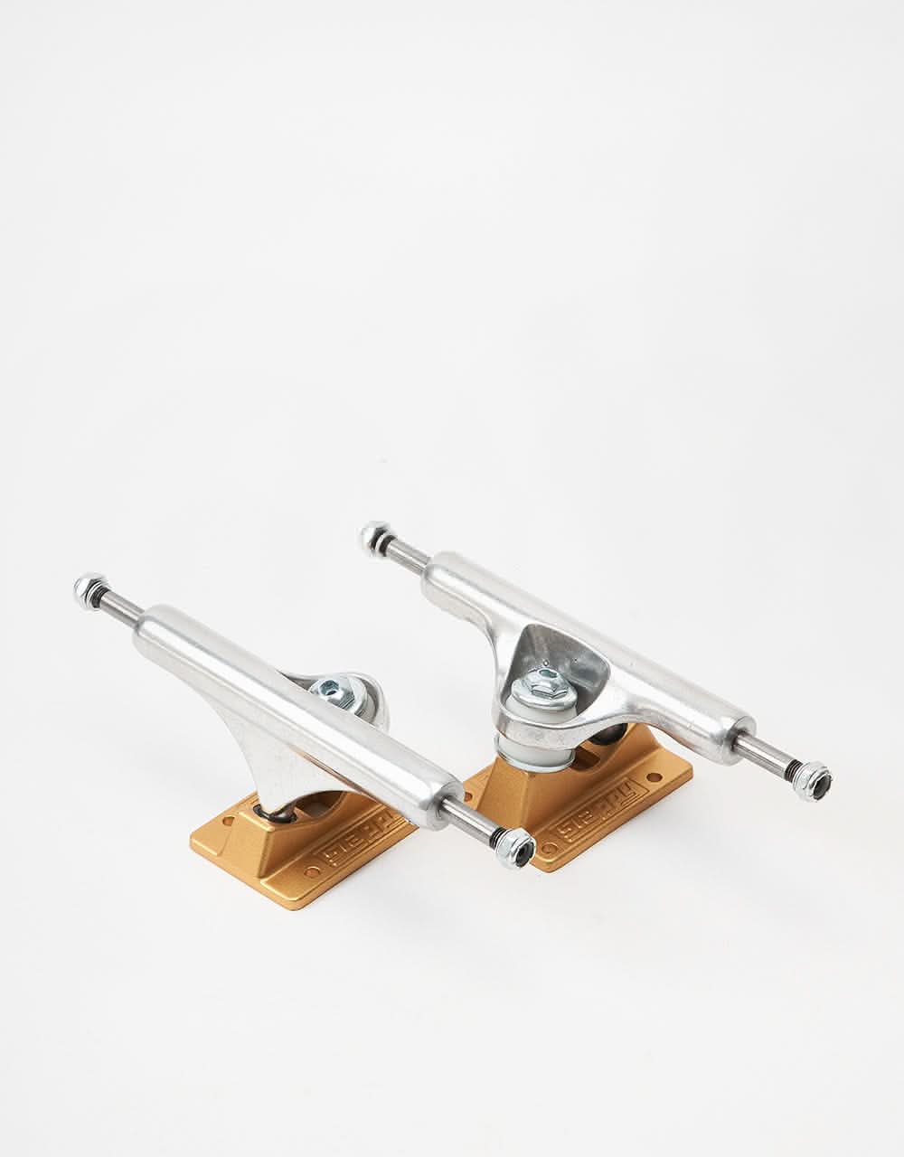 Slappy ST1 Lights Skateboard Trucks - Silver/Gold (Pair)