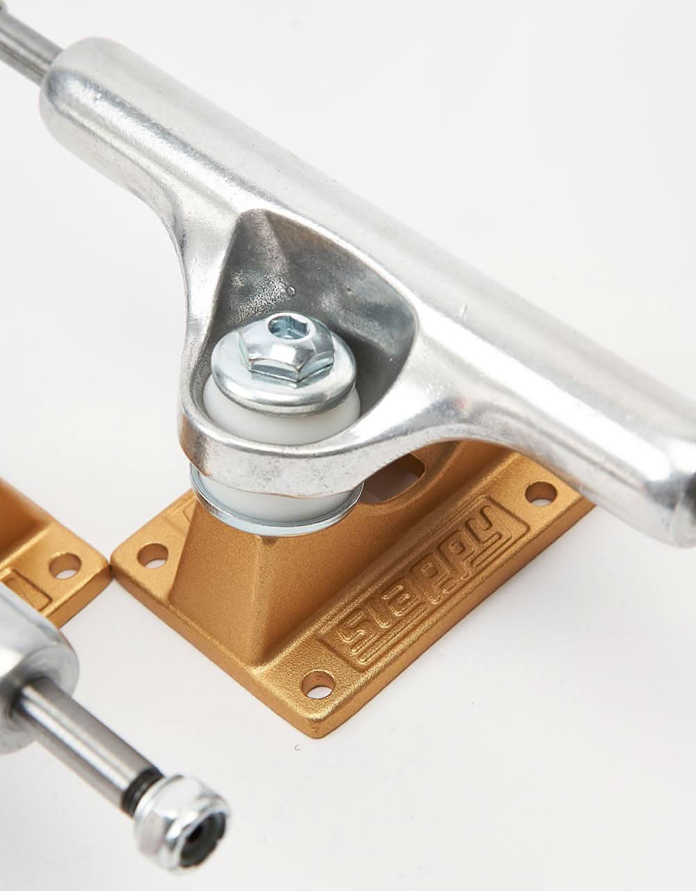 Slappy ST1 Lights Skateboard Trucks - Silver/Gold (Pair)