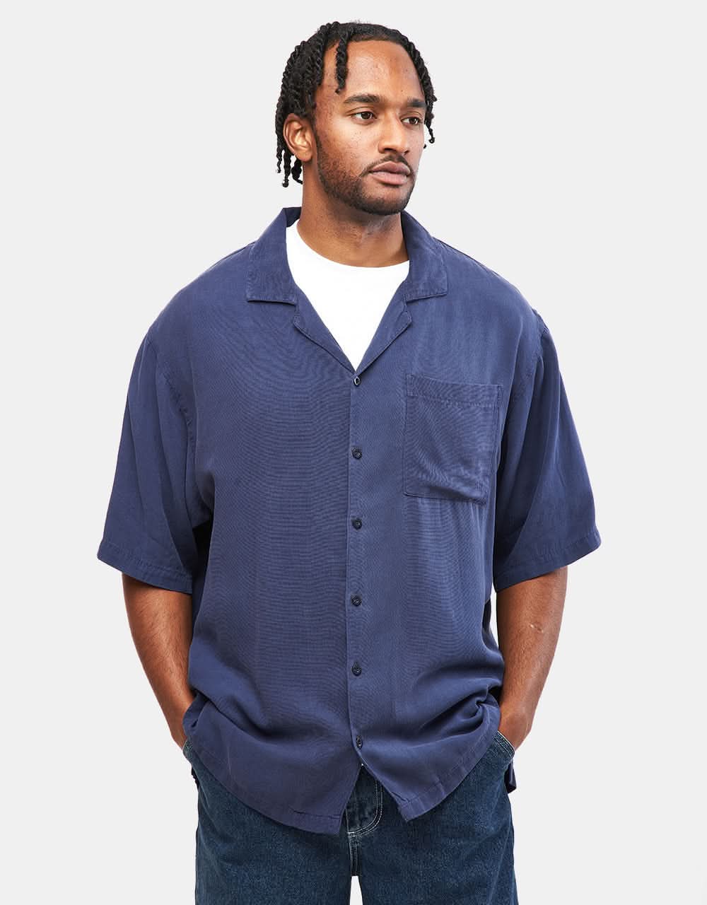 Route One Super Baggy S/S Shirt - Navy