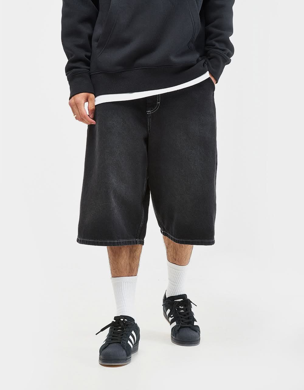 Route One Baggy Jorts XL - Washed Black