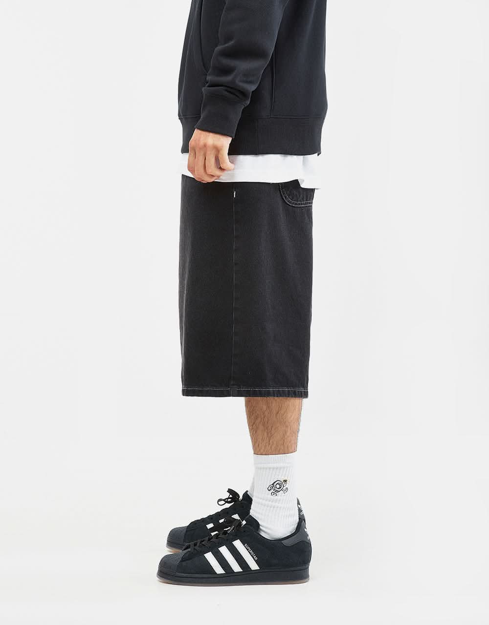 Route One Baggy Jorts XL - Washed Black