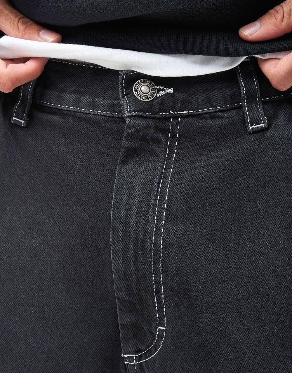 Route One Baggy Jorts XL - Washed Black