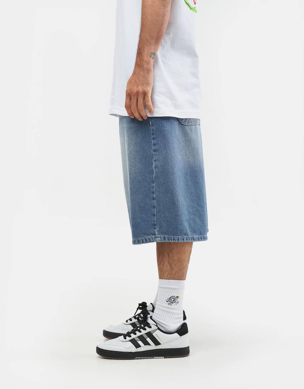 Route One Baggy Jorts XL - Washed Blue