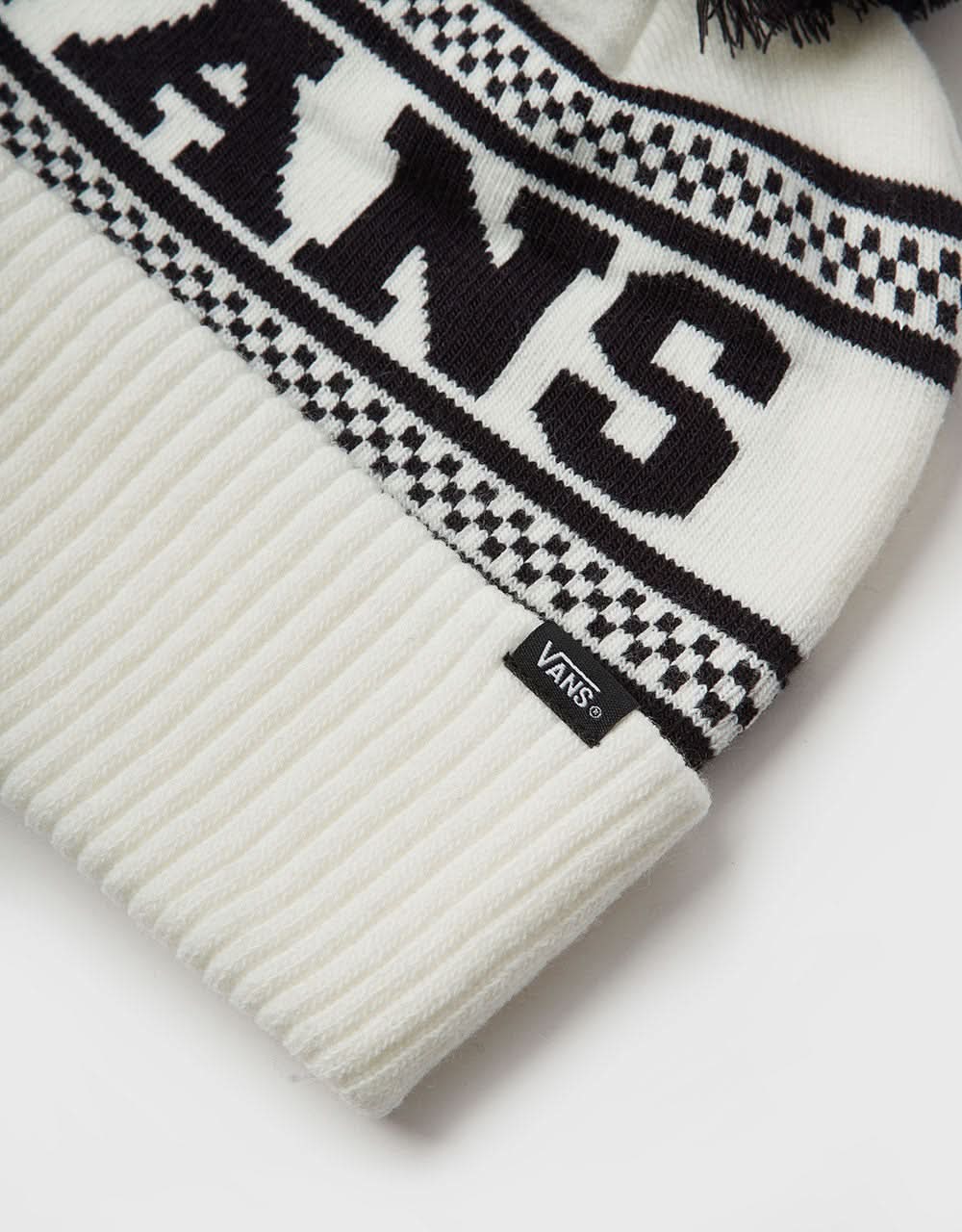 Vans Check Pom Beanie - Marshmallow