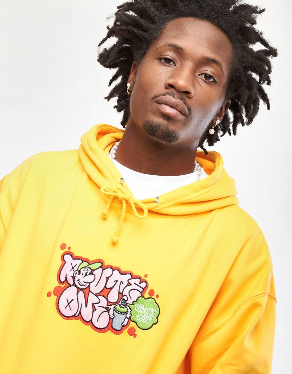 Route One Bubble Pullover Hoodie - Gold