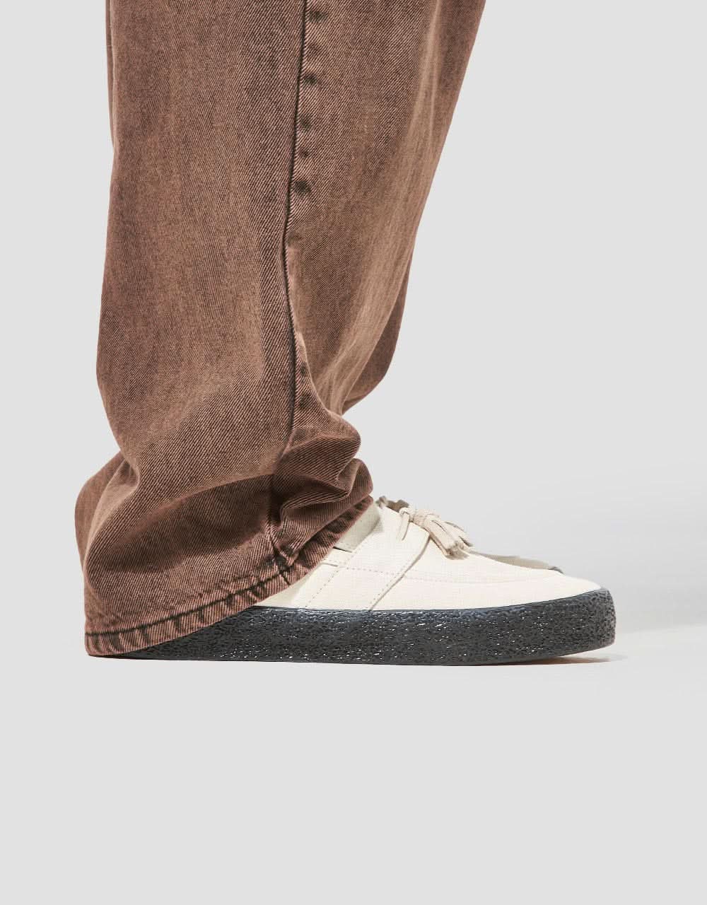 Route One Super Baggy Denim Jeans - Burnt Mahogany