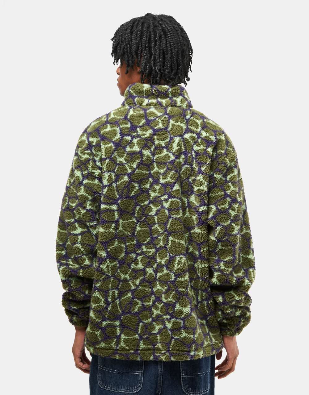 Route One Sharwa Fleece - Ripples (Olive)