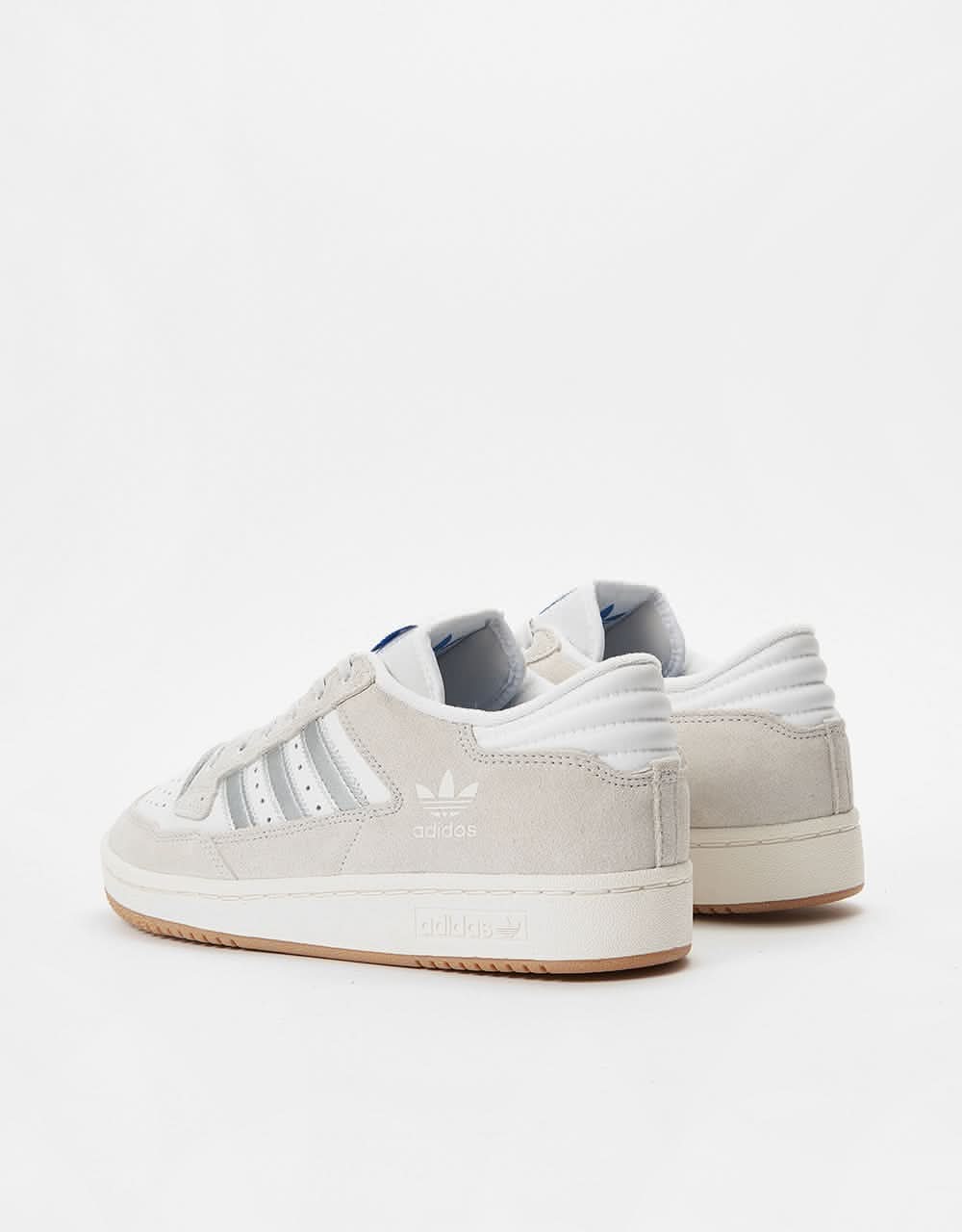 adidas Centennial 85 Low ADV Skate Shoes - Crystal White/Matte Silver/White