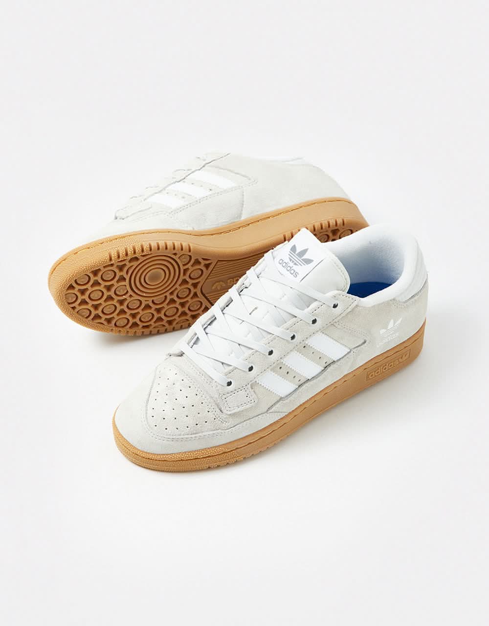 adidas Centennial 85 Low ADV Skate Shoes - Crystal White/White/Gum