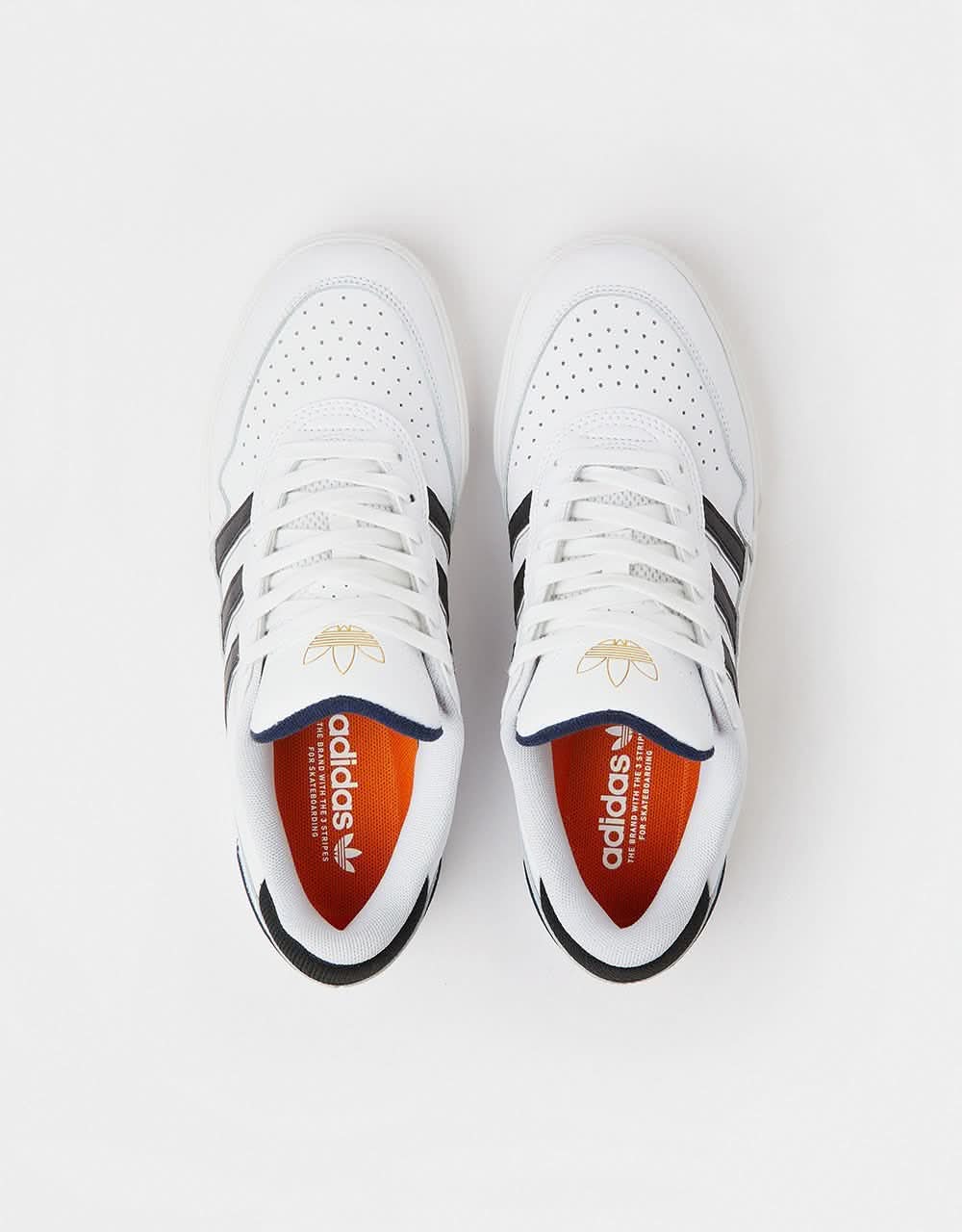 adidas Tyshawn II Skate Shoes - White/Core Black/Collegiate Navy