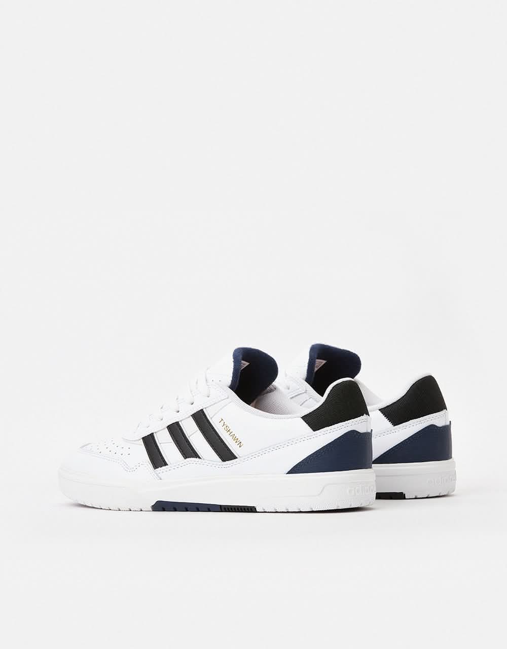 adidas Tyshawn II Skate Shoes - White/Core Black/Collegiate Navy
