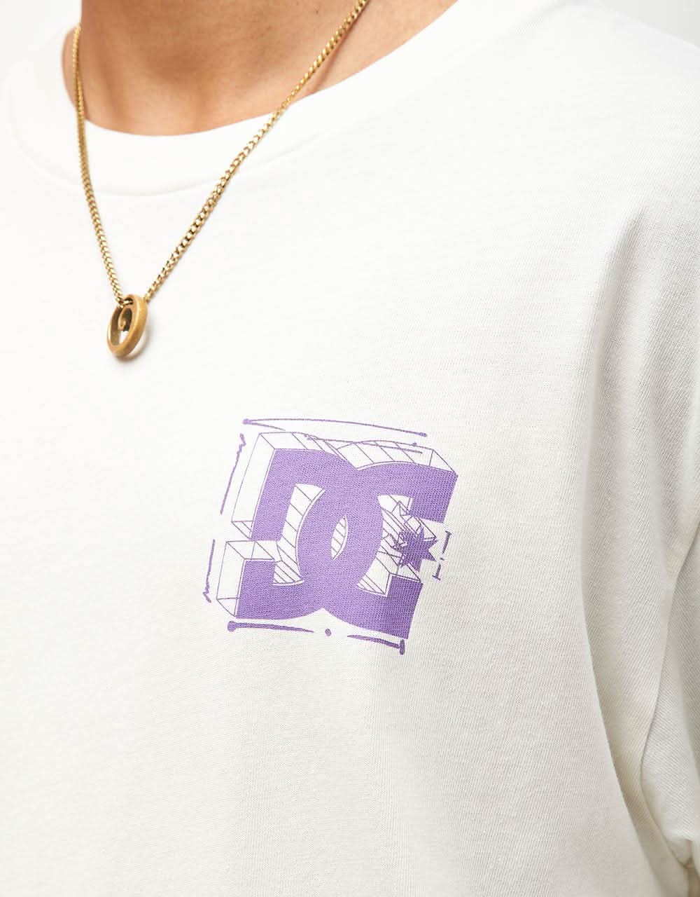 DC Mid Century T-Shirt - Lily White Enzyme Wash