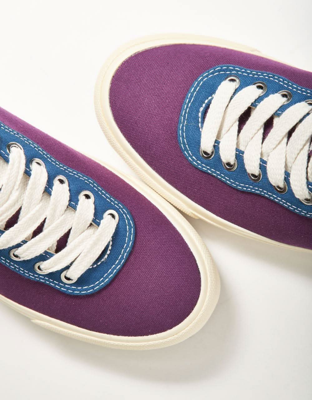 Last Resort AB x Julian Smith VM001 Lo Canvas Skate Shoes - Plum/Dirty Blue
