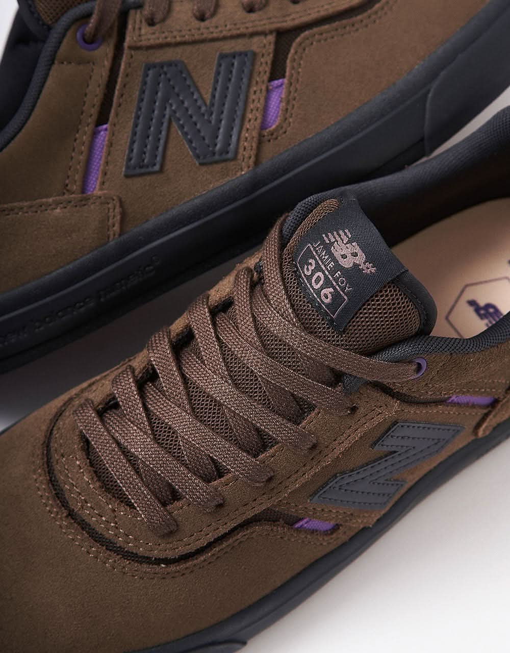 New Balance Numeric Jamie Foy 306 Skate Shoes - Brown/Black