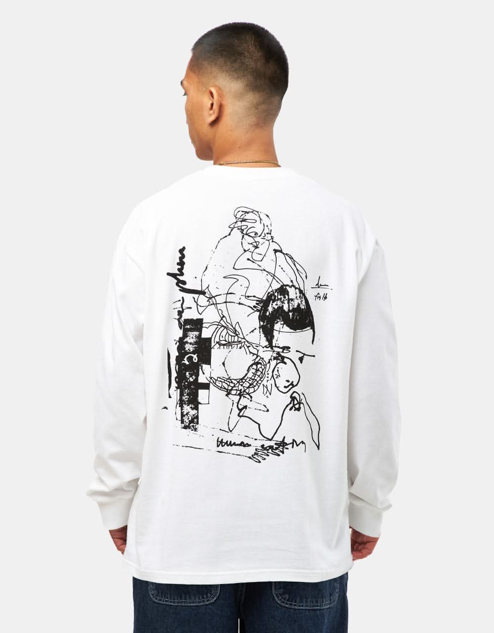 Last Resort AB FIG 16 L/S T-Shirt - White/Black