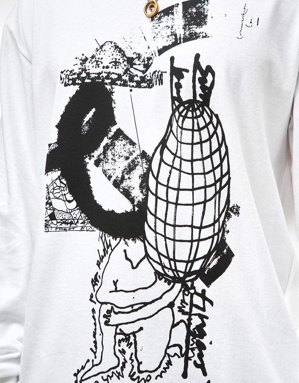 Last Resort AB FIG 16 L/S T-Shirt - White/Black