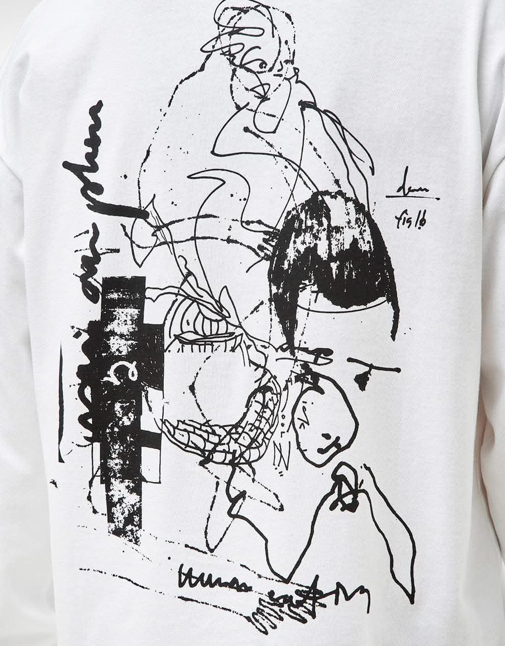 Last Resort AB FIG 16 L/S T-Shirt - White/Black