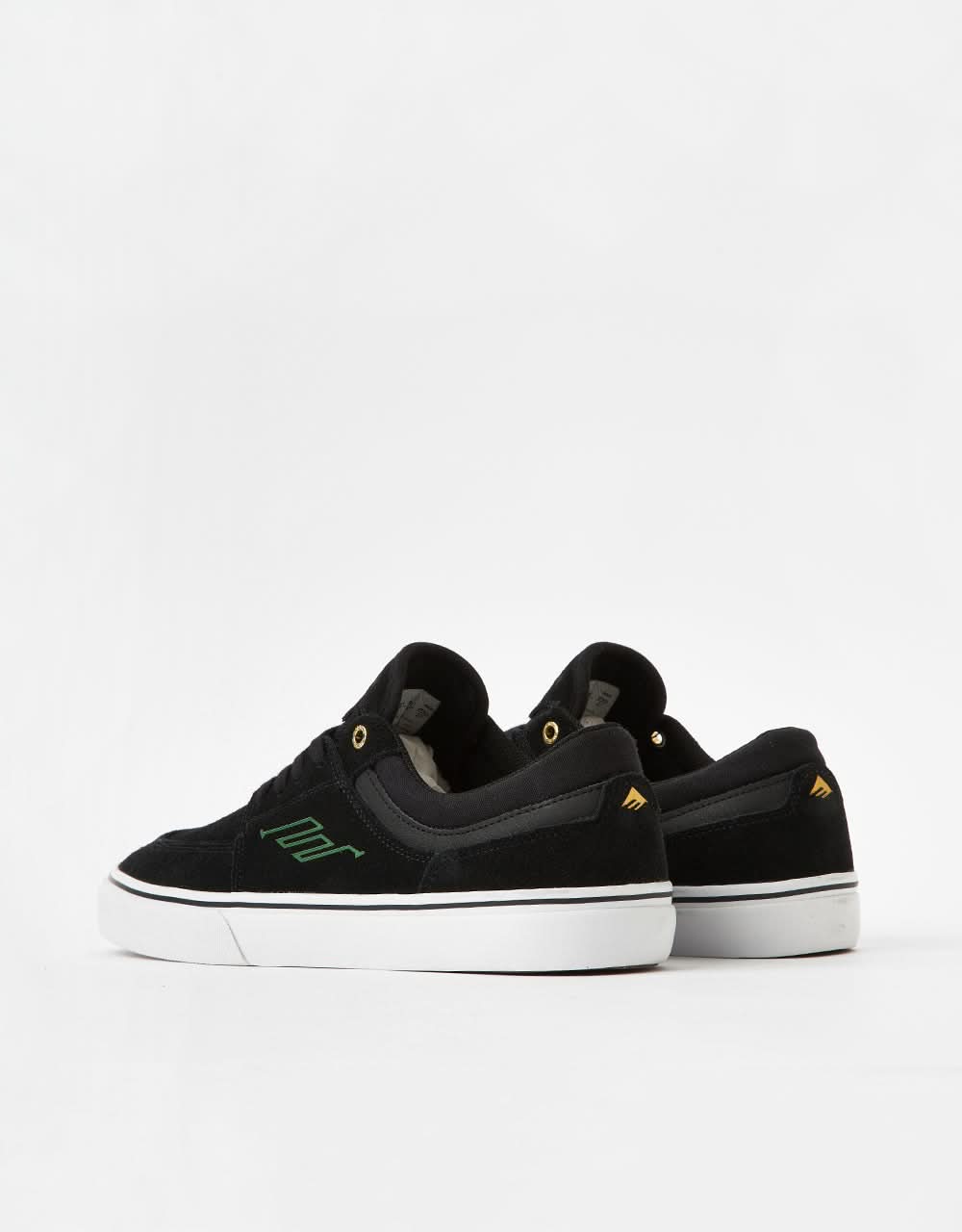 Emerica Hoban Skate Shoes - Black/White/Gold