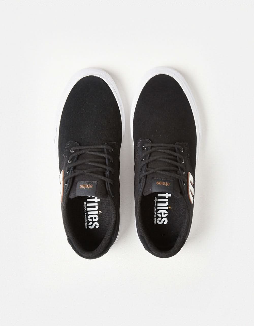 Etnies Barge Plus Skate Shoes - Black/White