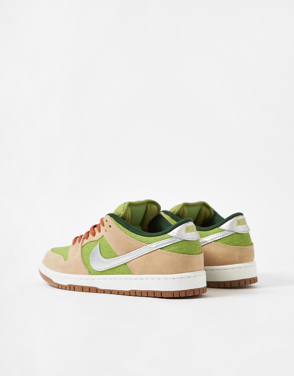 Nike SB 'Escargot' Dunk Low Pro WC Skate Shoes - Sesame/Metallic Silver-Pear-Fir