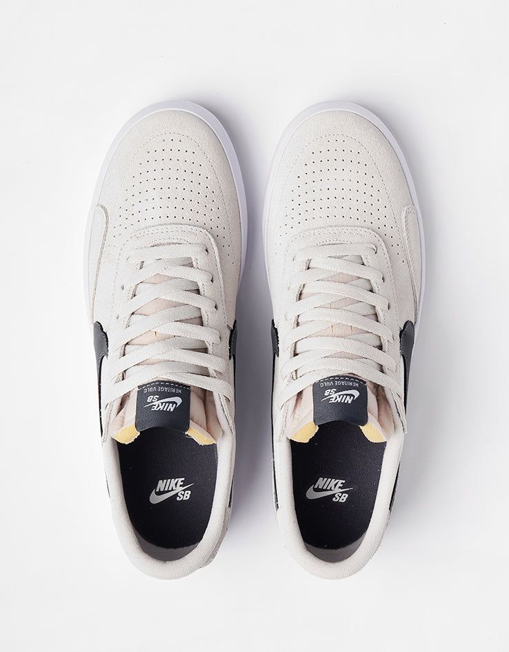 Nike SB Heritage Vulc Skate Shoes - Vast Grey/Iron Grey-Vast Grey-White