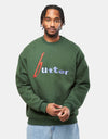 Butter Goods Device Crewneck - Dark Green