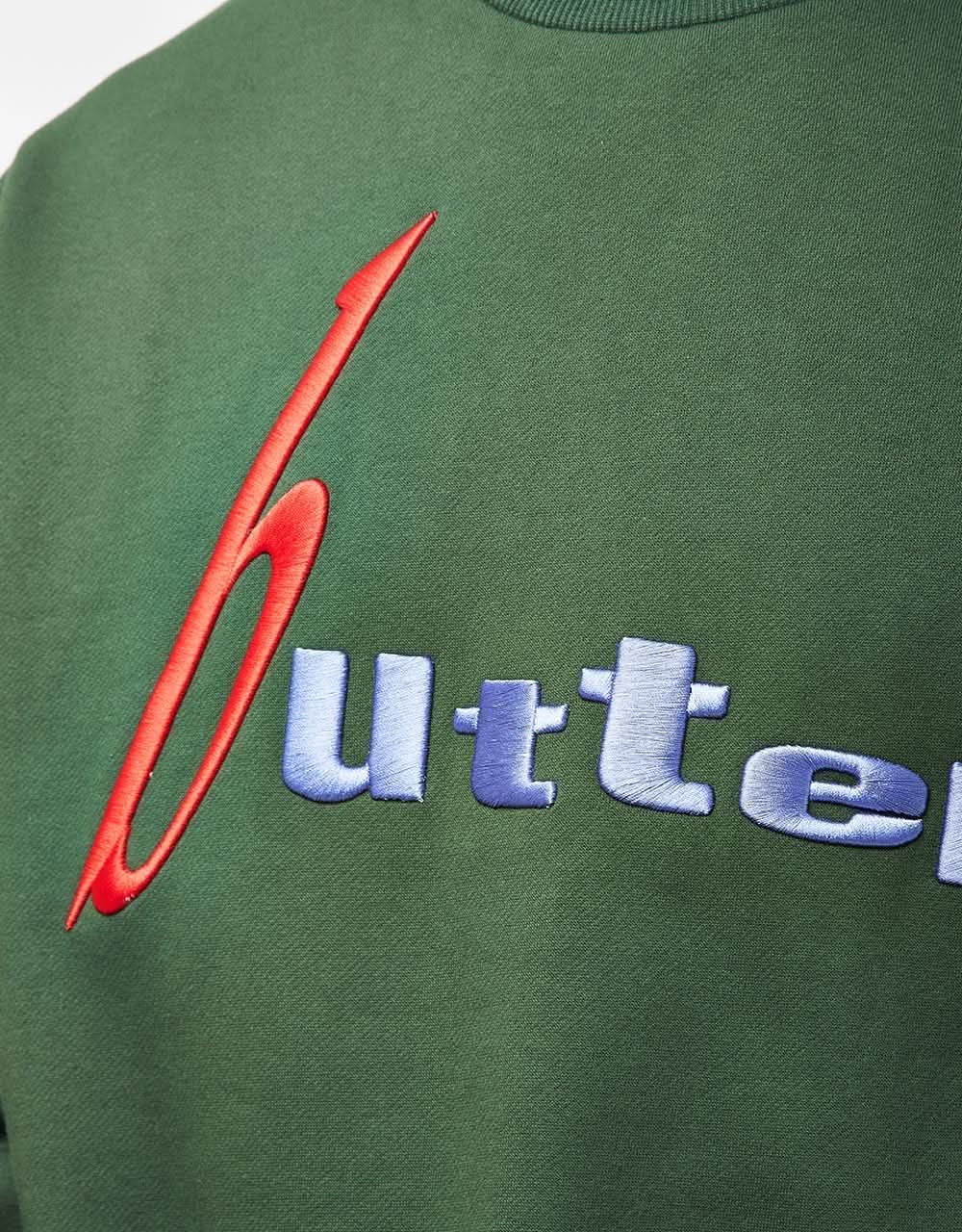 Butter Goods Device Crewneck - Dark Green