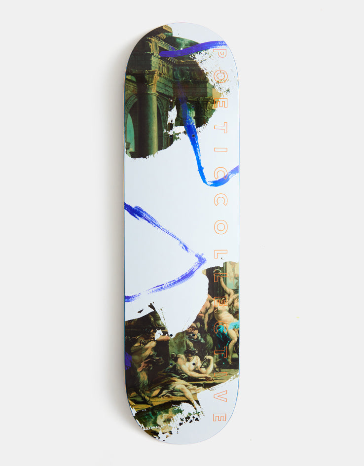 Poetic Collective Blue Strokes Skateboard Deck