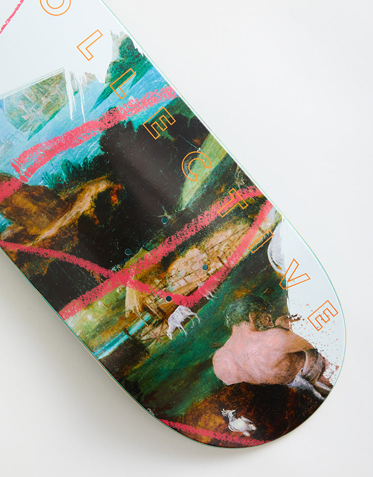 Poetic Collective Red Strokes Skateboard Deck