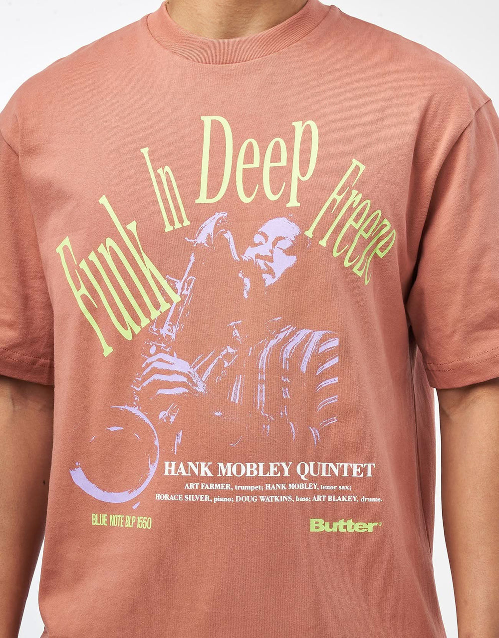 Butter Goods x Blue Note Funk T-Shirt - Washed Wood
