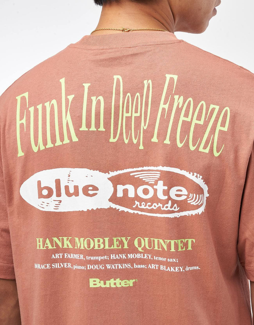 Butter Goods x Blue Note Funk T-Shirt - Washed Wood
