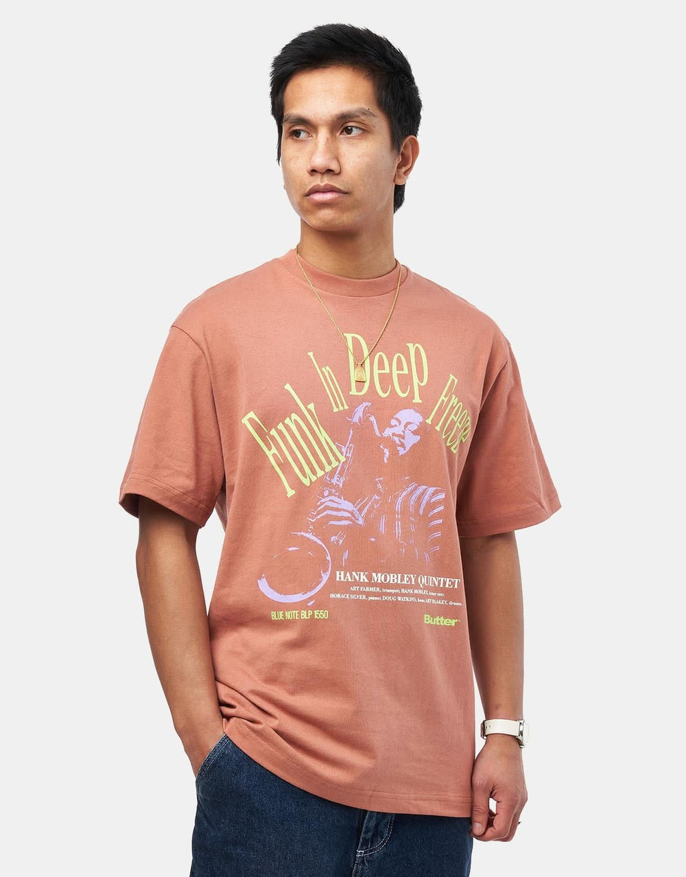 Butter Goods x Blue Note Funk T-Shirt - Washed Wood