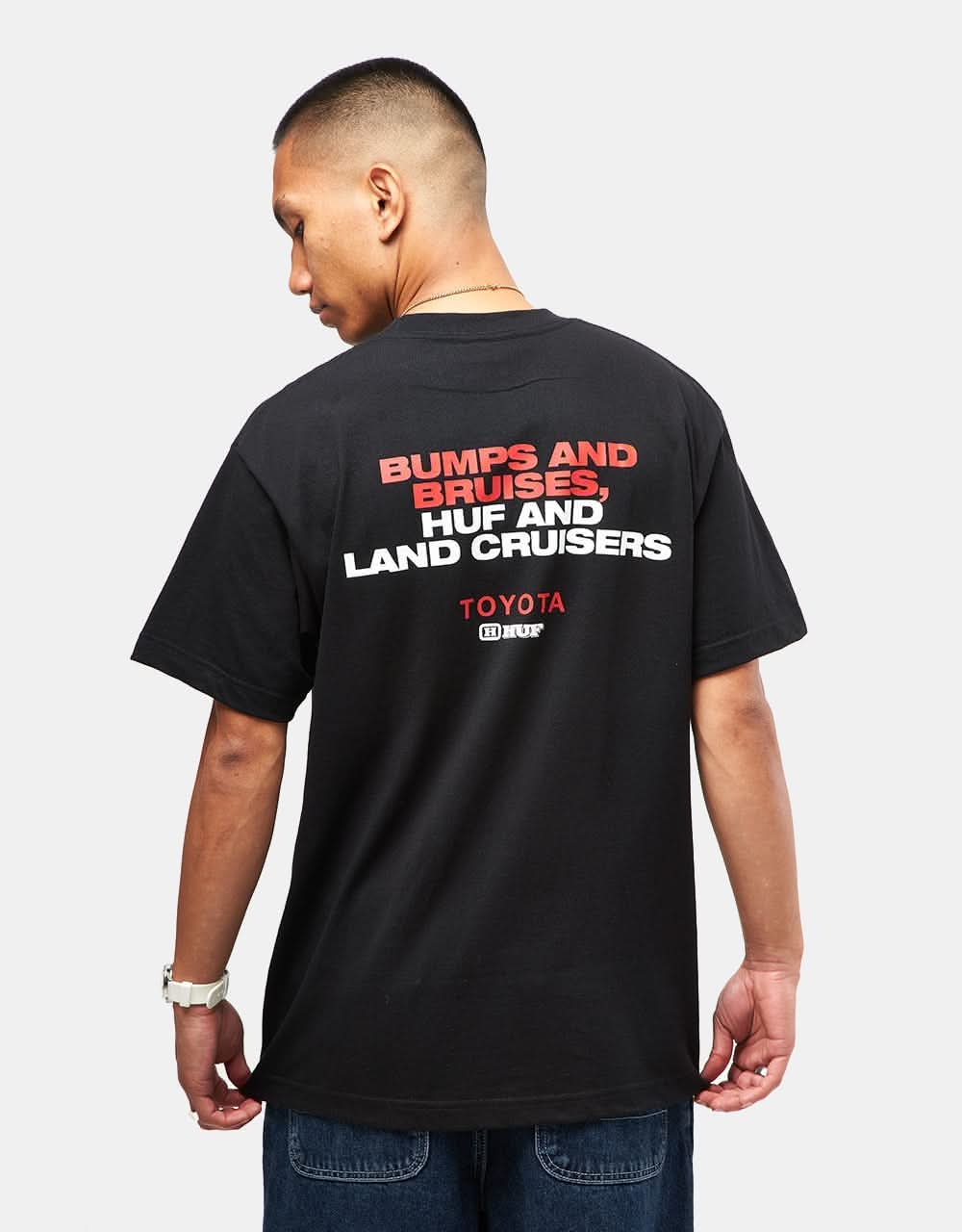 HUF x Toyota Land Cruiser Big Poppa J8 T-Shirt - Black