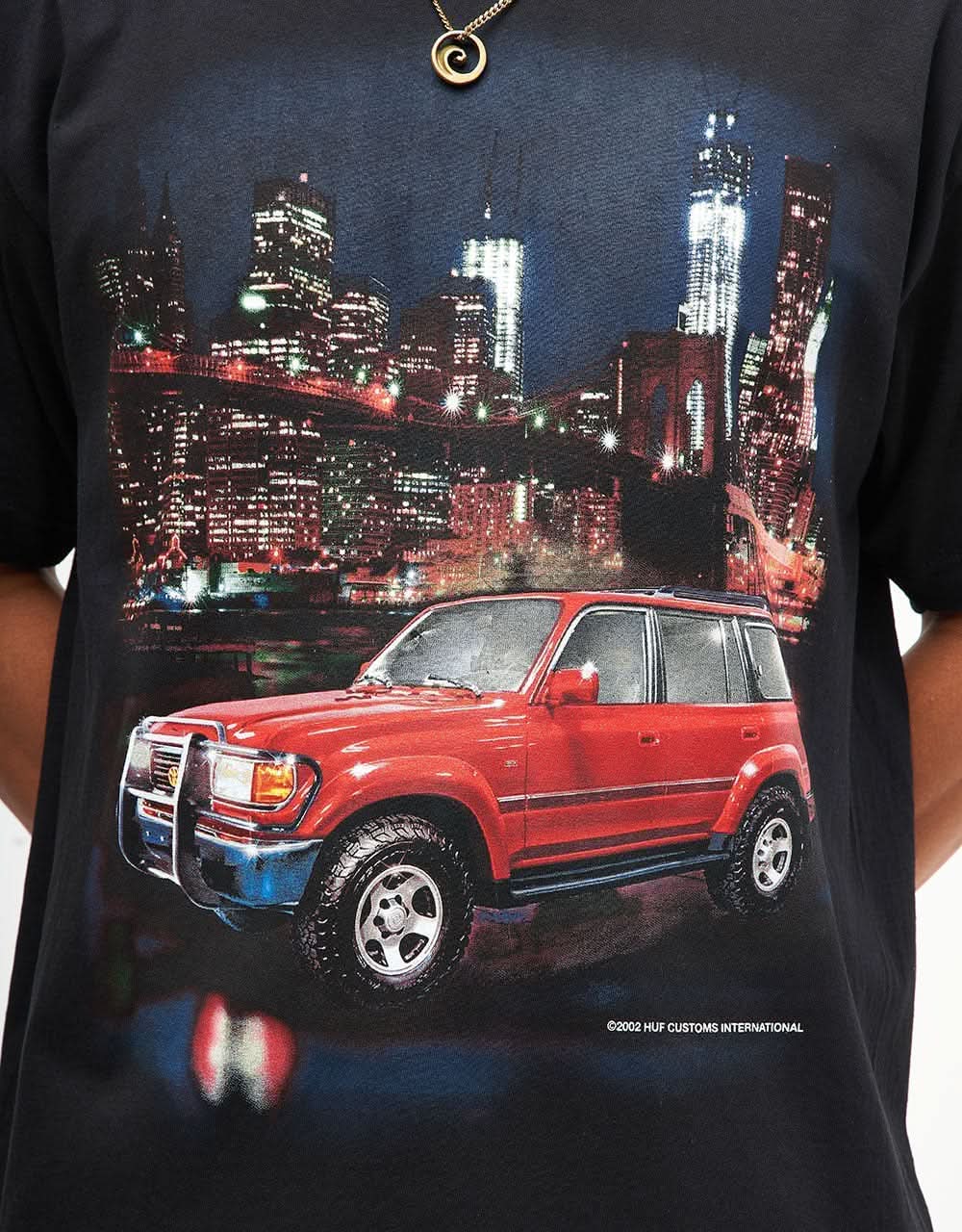 HUF x Toyota Land Cruiser Big Poppa J8 T-Shirt - Black