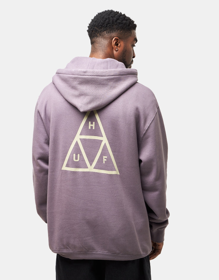 HUF Set Triple Triangle Pullover Hoodie - Light Plum