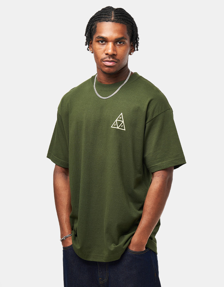 HUF Set Triple Triangle T-Shirt - Hunter Green
