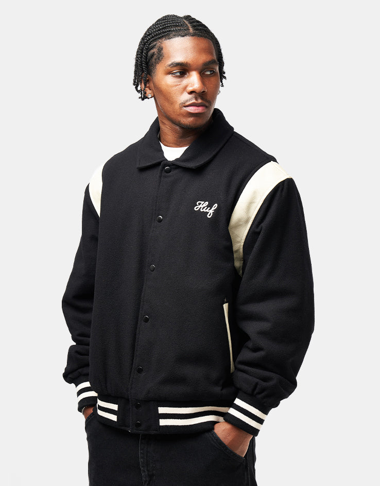 HUF Song Varsity Jacket - Black
