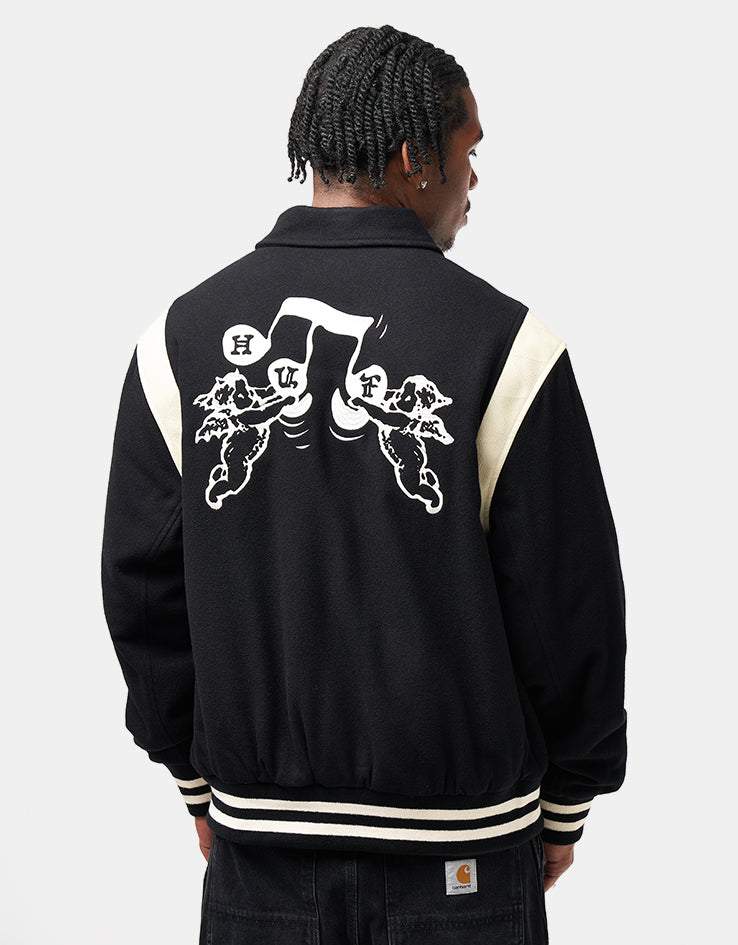 HUF Song Varsity Jacket - Black