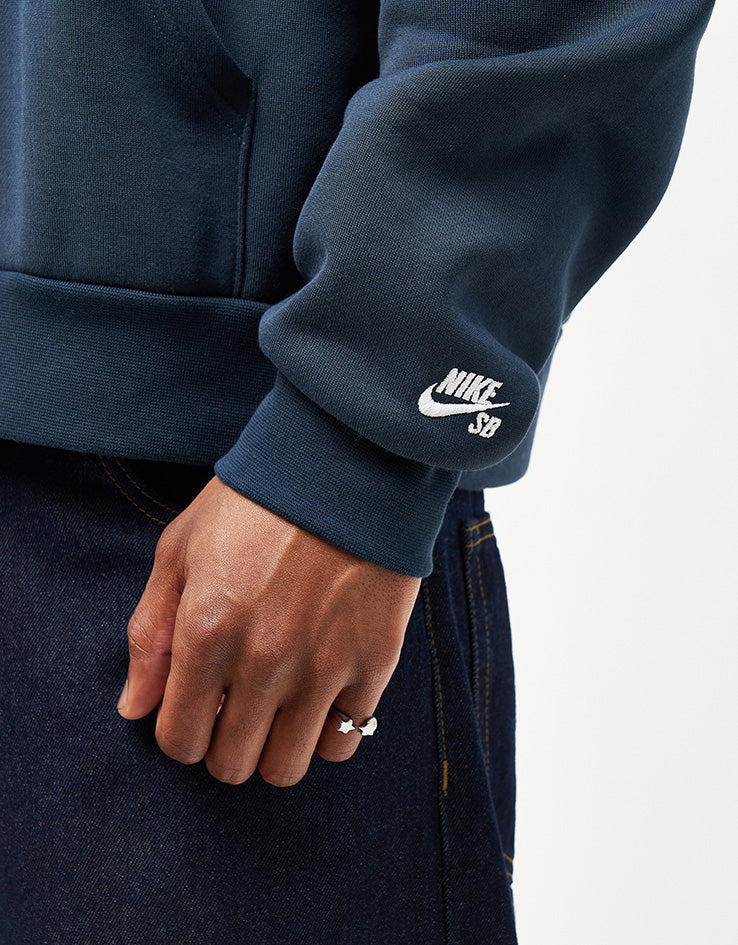 Nike SB Cherry Pullover Hoodie - Armory Navy/White