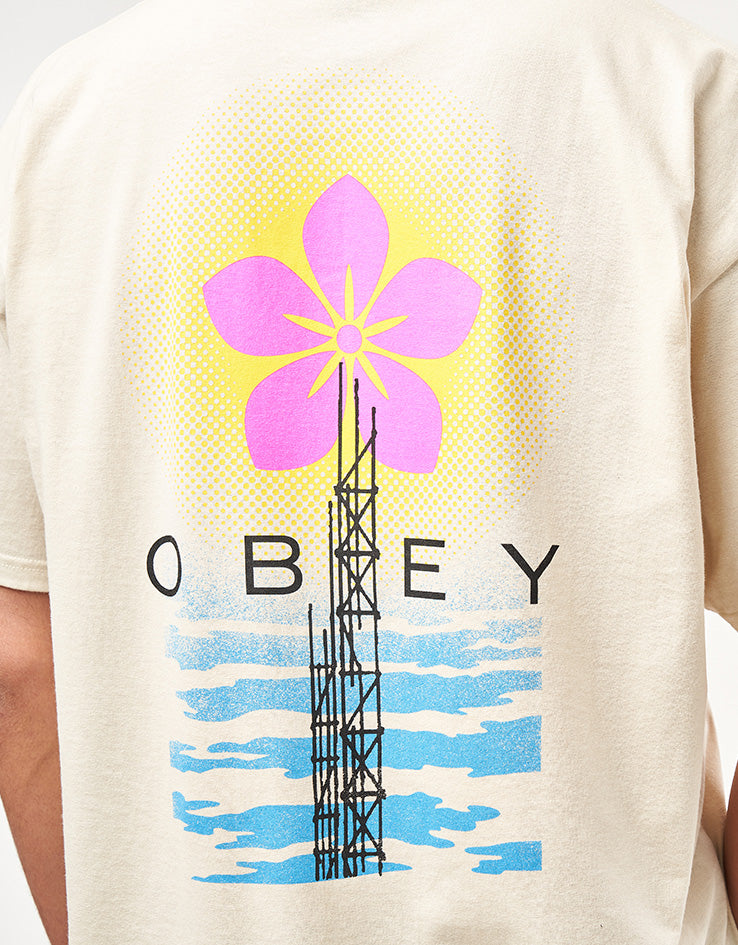 Obey Elevated Power T-Shirt - Cream