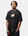 Santa Cruz Oval Check Flame Front T-Shirt - Black
