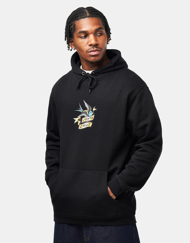 Santa Cruz Sommer Sparrow Front Pullover Hoodie - Black