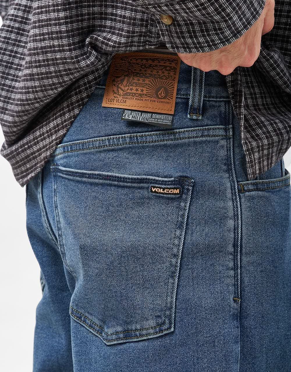 Volcom Billow Denim Pant - Washed Blue