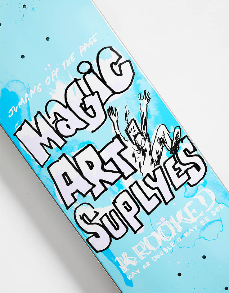 Krooked Team Magic Art Supplies Skateboard Deck - 8.06"