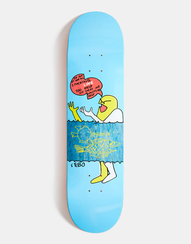 Krooked Sebo Help Skateboard Deck - 8.06"